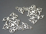 2CRAFTY CHIPBOARD PHOTO ADORNMENT FLOURISH SET 2